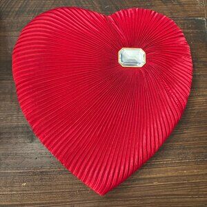 Vintage 2015 Russell Stover Heart Shaped Valentine's Candy Box with Faux Diamond